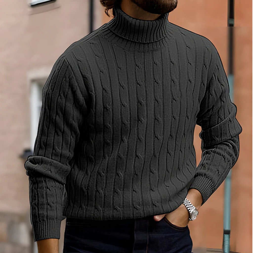 Jersey de Cuello Alto Hombre Slim Fit