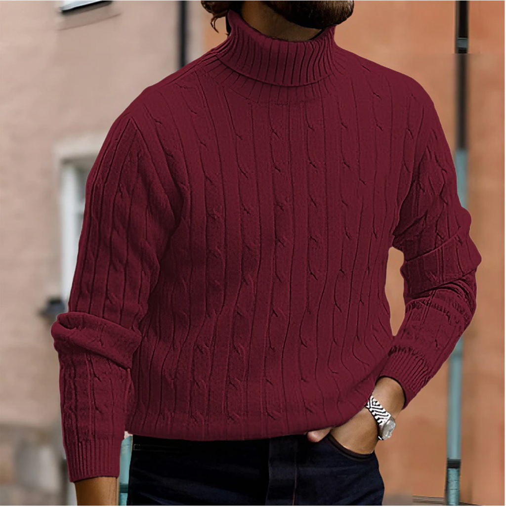 Jersey de Cuello Alto Hombre Slim Fit