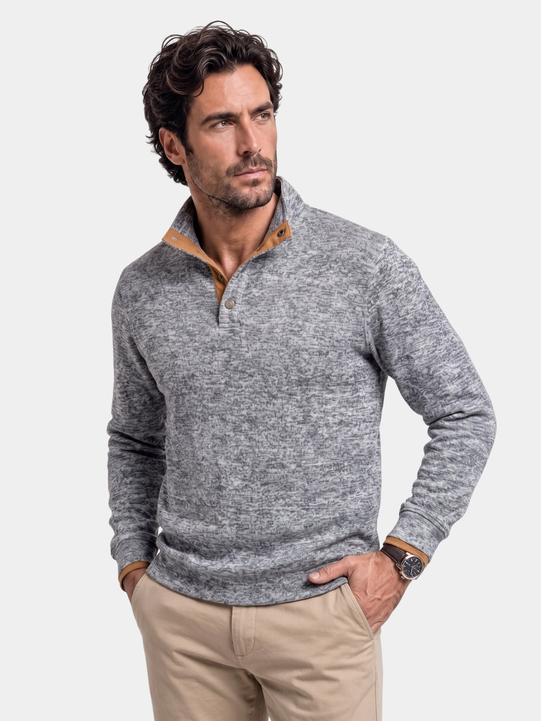 Pulóver de Cuello Alto Lucien Heritage - Cross & Crown