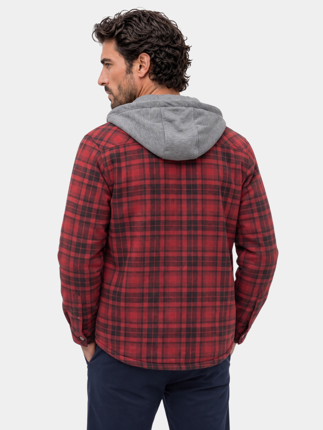 Chaqueta de Sherpa con Capucha Lumberjack – Cross & Crown