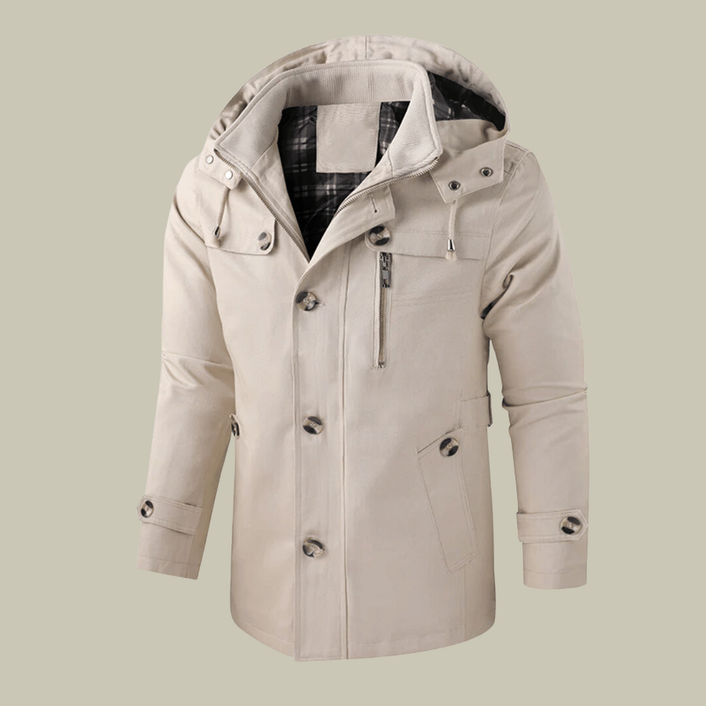 Chaqueta de Invierno Hombre con Capucha Desmontable