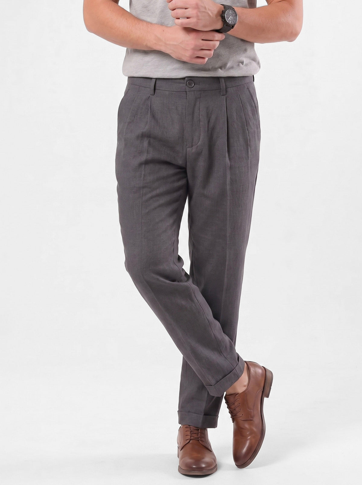 Pantalones Minimalistas de Viejo Dinero - Cross & Crown