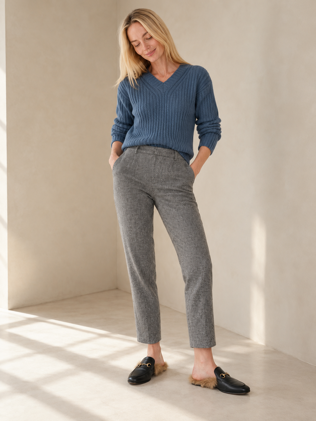 Pantalón Mujer Clásico de Lana