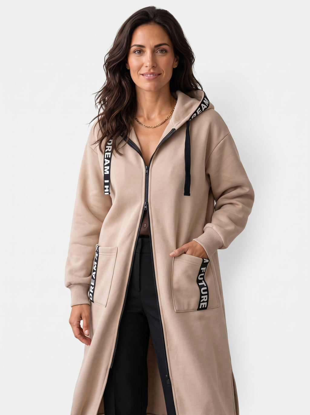 Abrigo Sudadera Oversize con Capucha