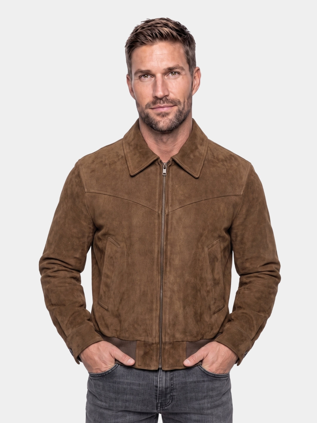Chaqueta Vintage de Ante Mónaco - Cross & Crown