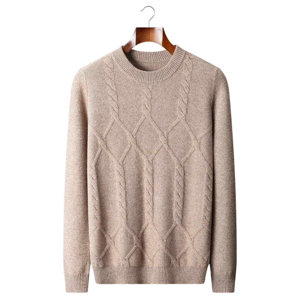 Jersey de Cashmere Hombre Premium – 100% Cashmere con Diseño