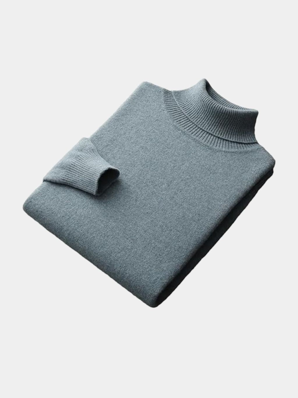 Suéter de Cuello Alto 100% Lana Merino - Cross & Crown