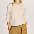 Jersey Mujer Premium 100% Cashmere – Cuello Redondo con Bordado