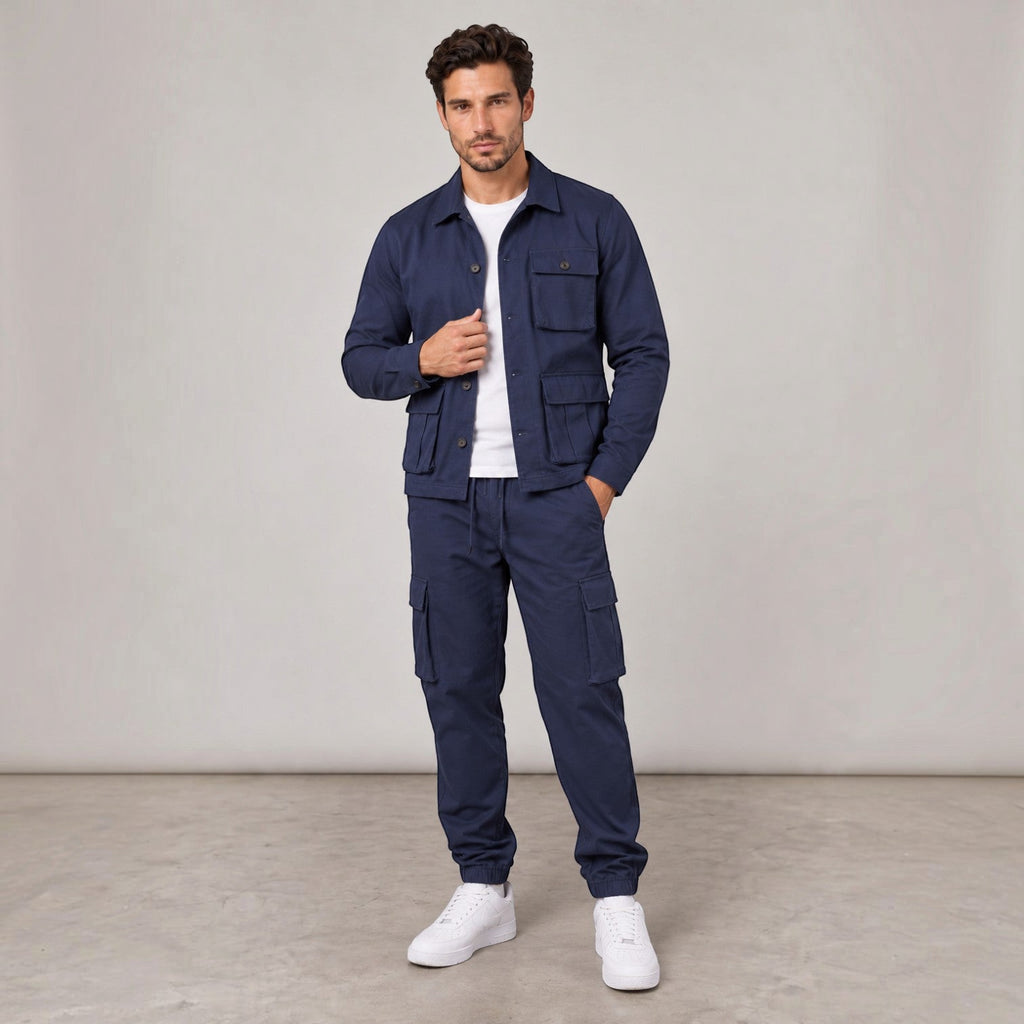 Conjunto Hombre Chaqueta Safari y Pantalón