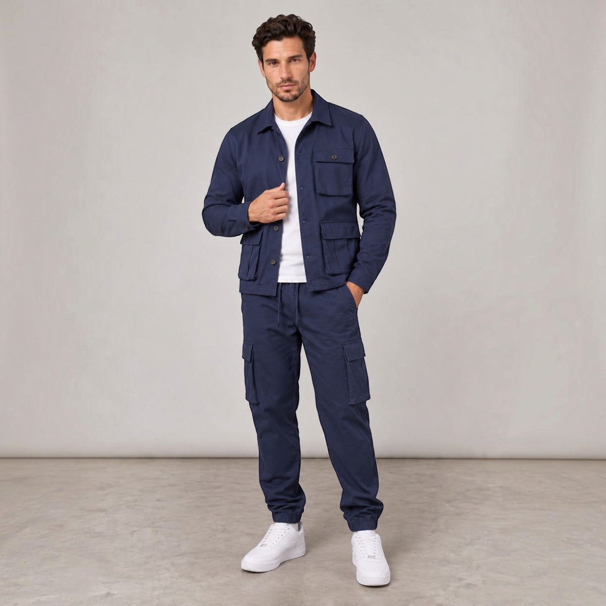 Conjunto Hombre Chaqueta Safari y Pantalón