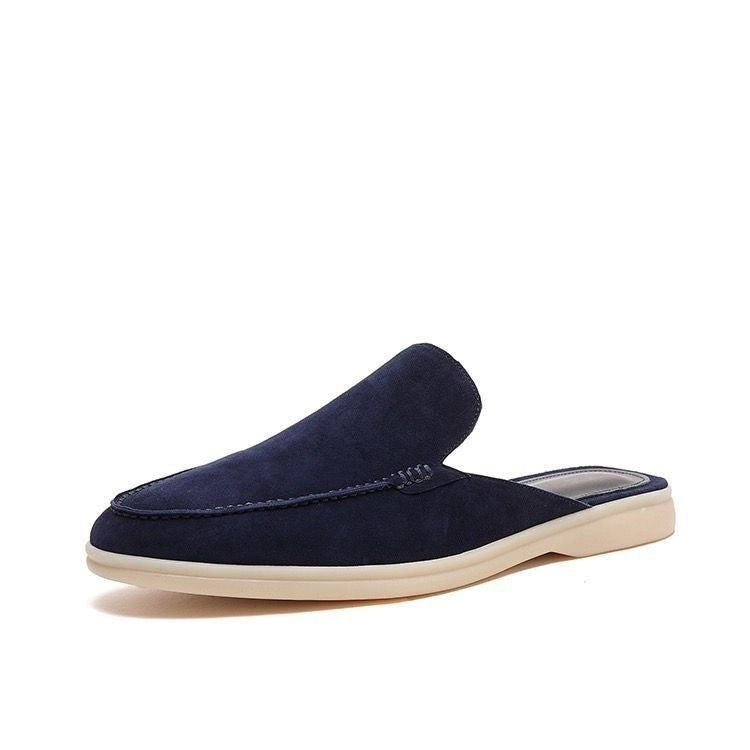Mocasines Abiertos Hombre Premium – Mocasines de Ante sin Talón