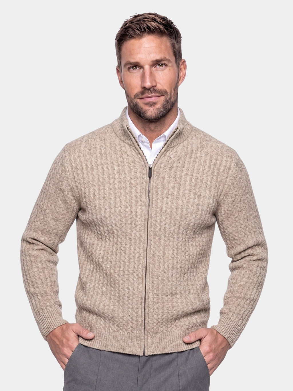 Suéter de Cachemira Luxe Oldford – Cross & Crown