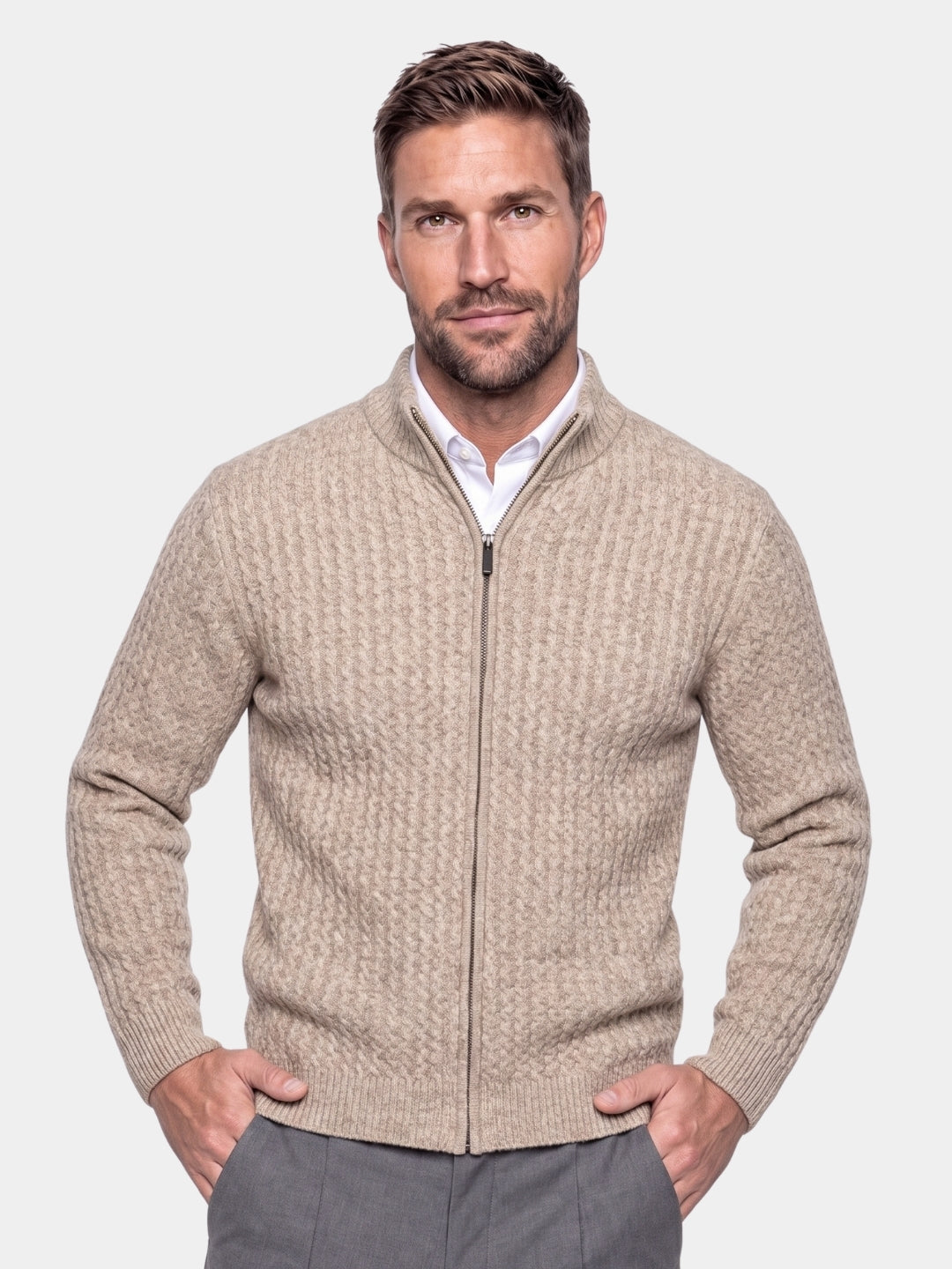 Suéter de Cachemira Luxe Oldford – Cross & Crown