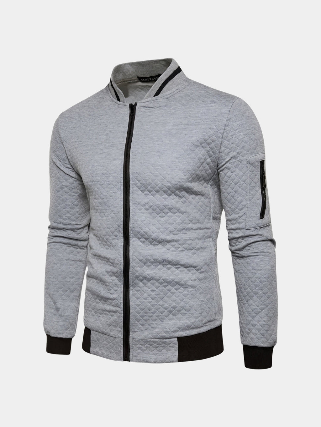 Chaqueta Bomber Casual Texturizada - Cross & Crown
