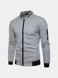 Chaqueta Bomber Casual Texturizada - Cross & Crown