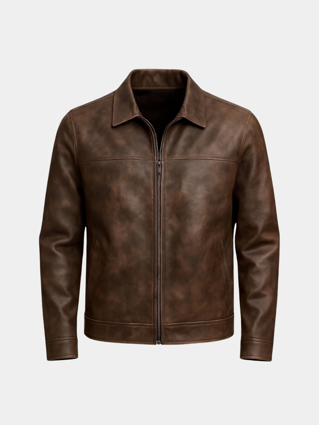 Chaqueta de Cuero Regent Estate - Cross & Crown