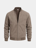 Chaqueta Bomber de Suede Ashwood – Cross & Crown