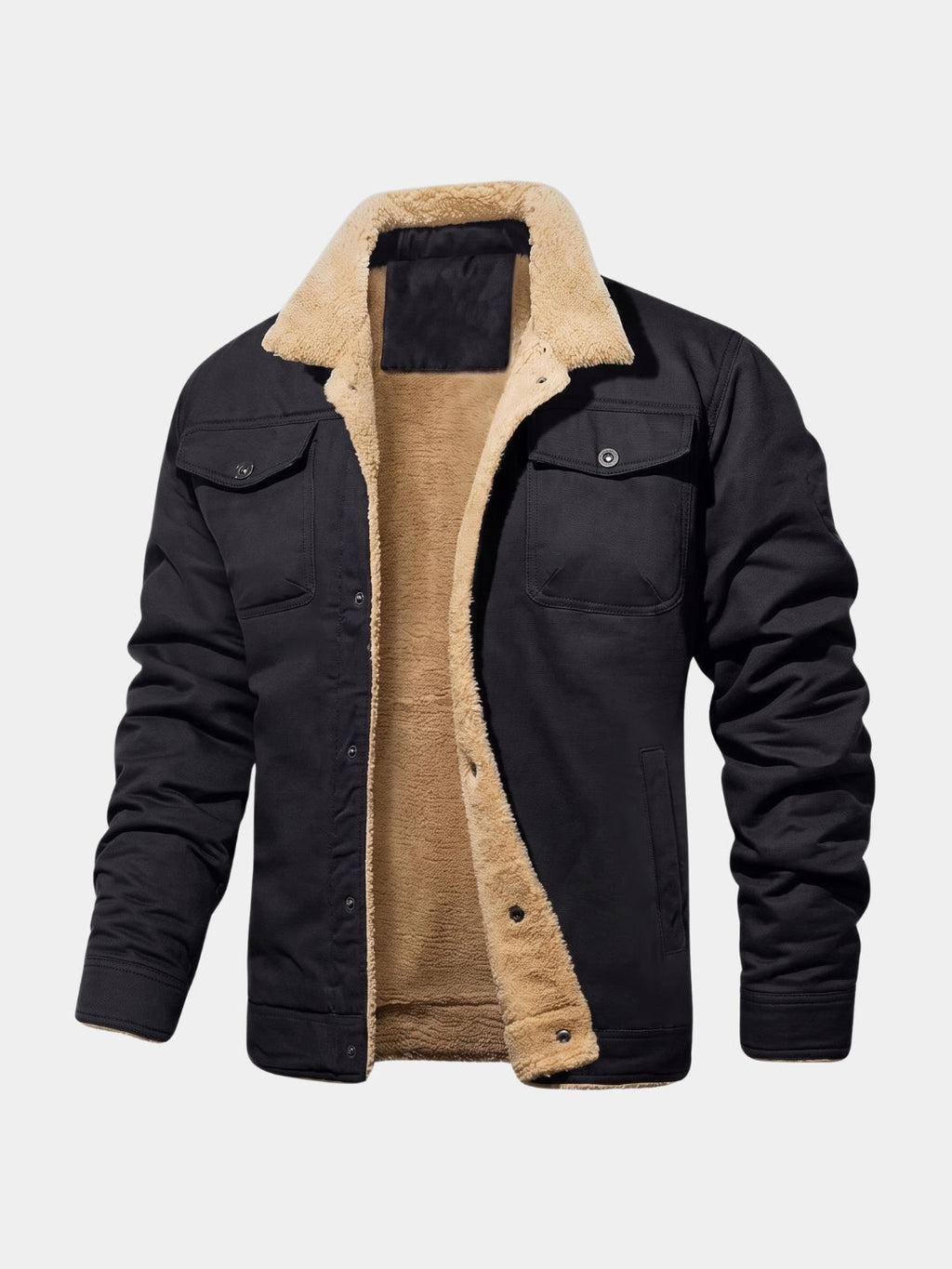 Chaqueta Bomber de Forro Polar Vintage - Cross & Crown