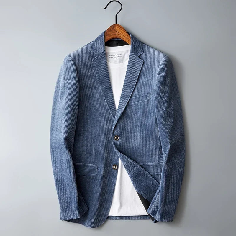 Americana casual hombre elástica con acabado antiarrugas
