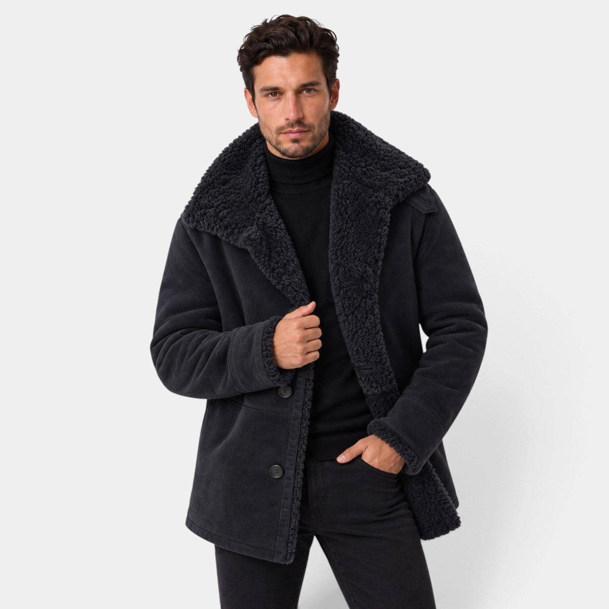 Parka de Invierno Cálida para Hombre con Forro Grueso