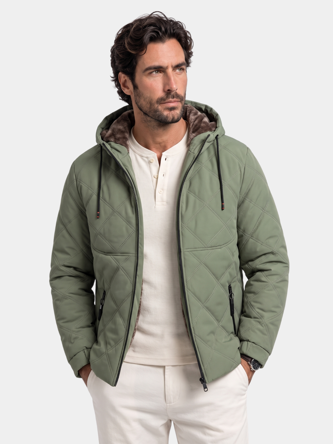 Chaqueta con Cremallera Slate Cavalier - Cross & Crown