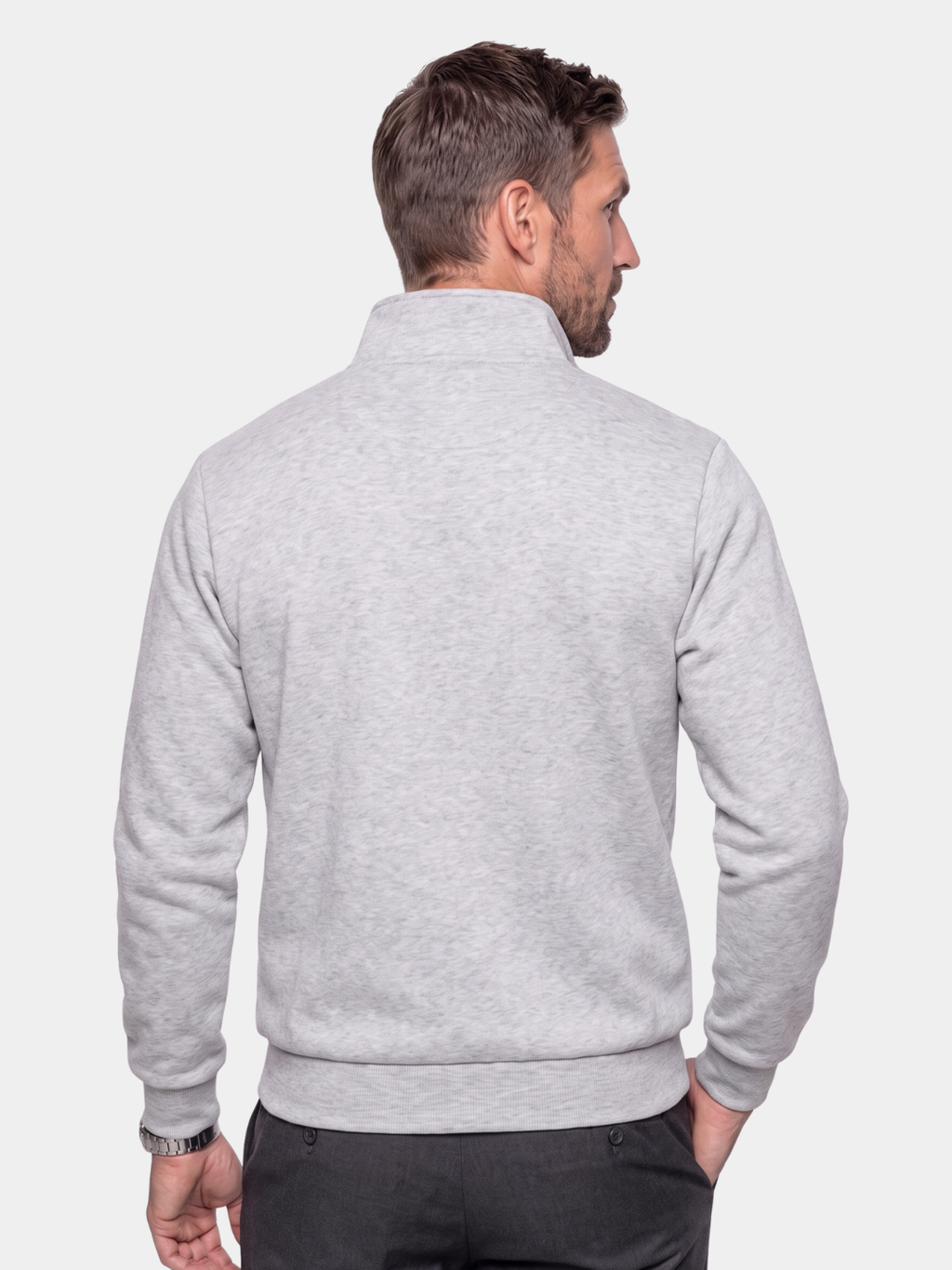 Suéter de Alto Cuello Urbano Slate - Cross & Crown