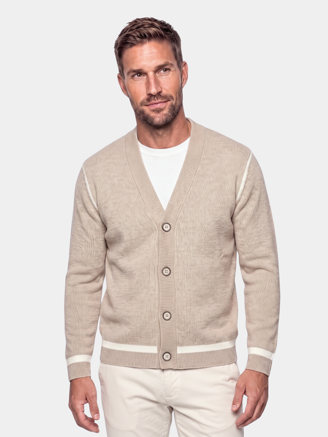 Cárdigan Suave Casual de Punto - Cross & Crown