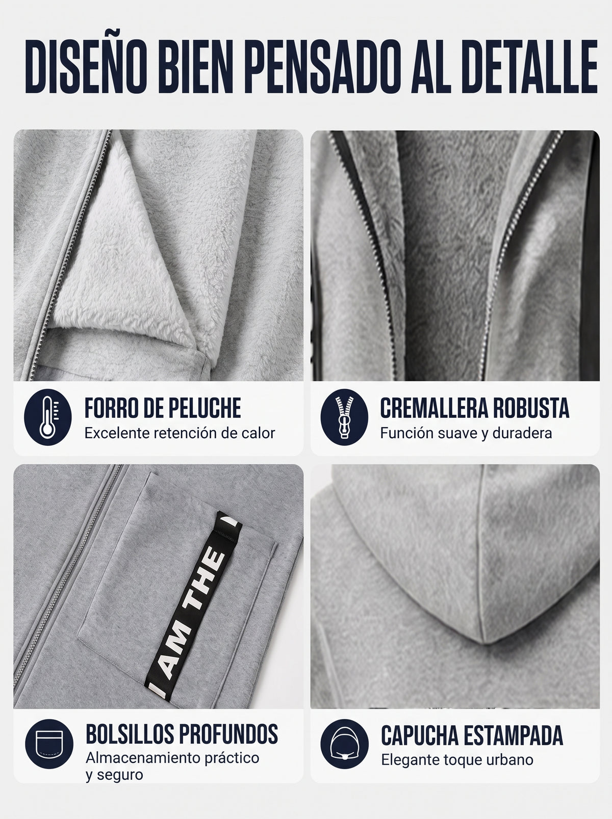 Abrigo Sudadera Oversize con Capucha