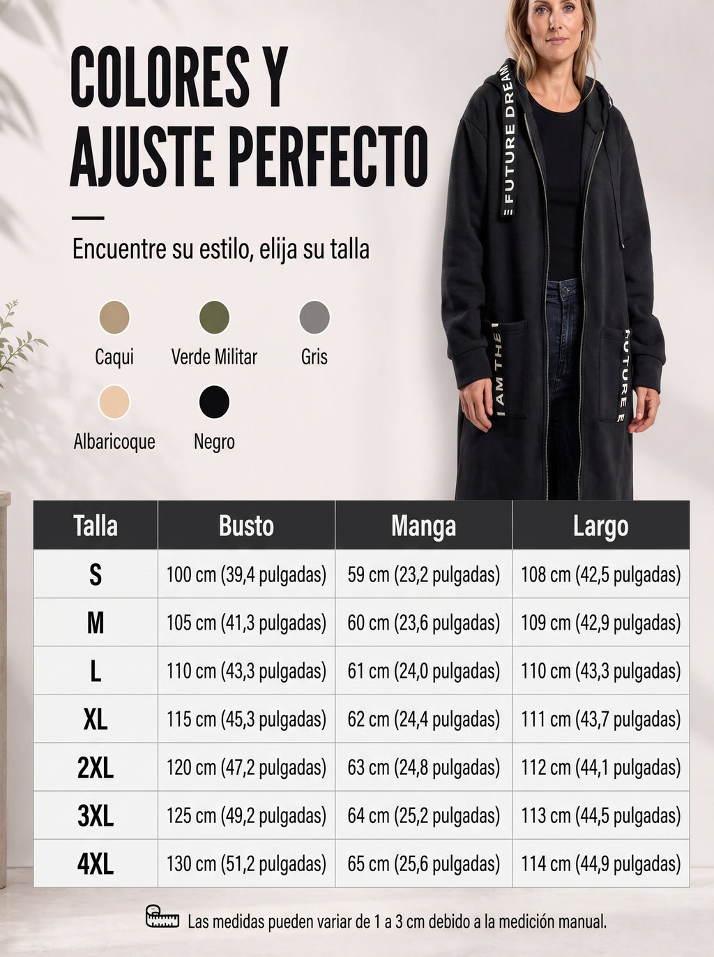 Abrigo Sudadera Oversize con Capucha