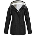 Chaqueta Outdoor Mujer Impermeable con Forro Polar y Capucha