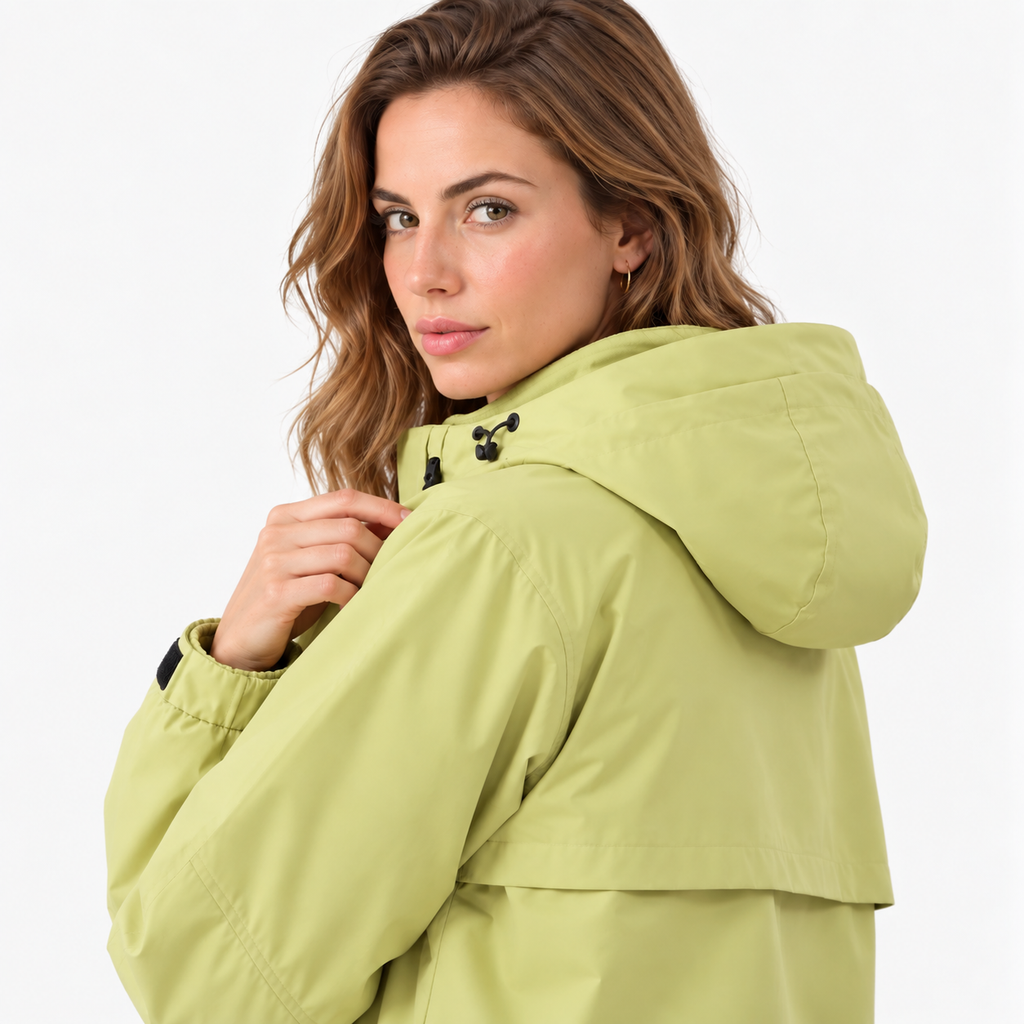 Chaqueta Impermeable Mujer con Capucha