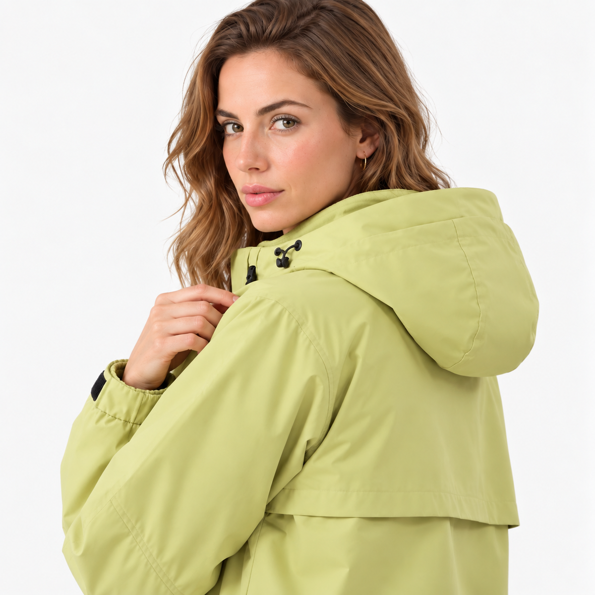Chaqueta Impermeable Mujer con Capucha