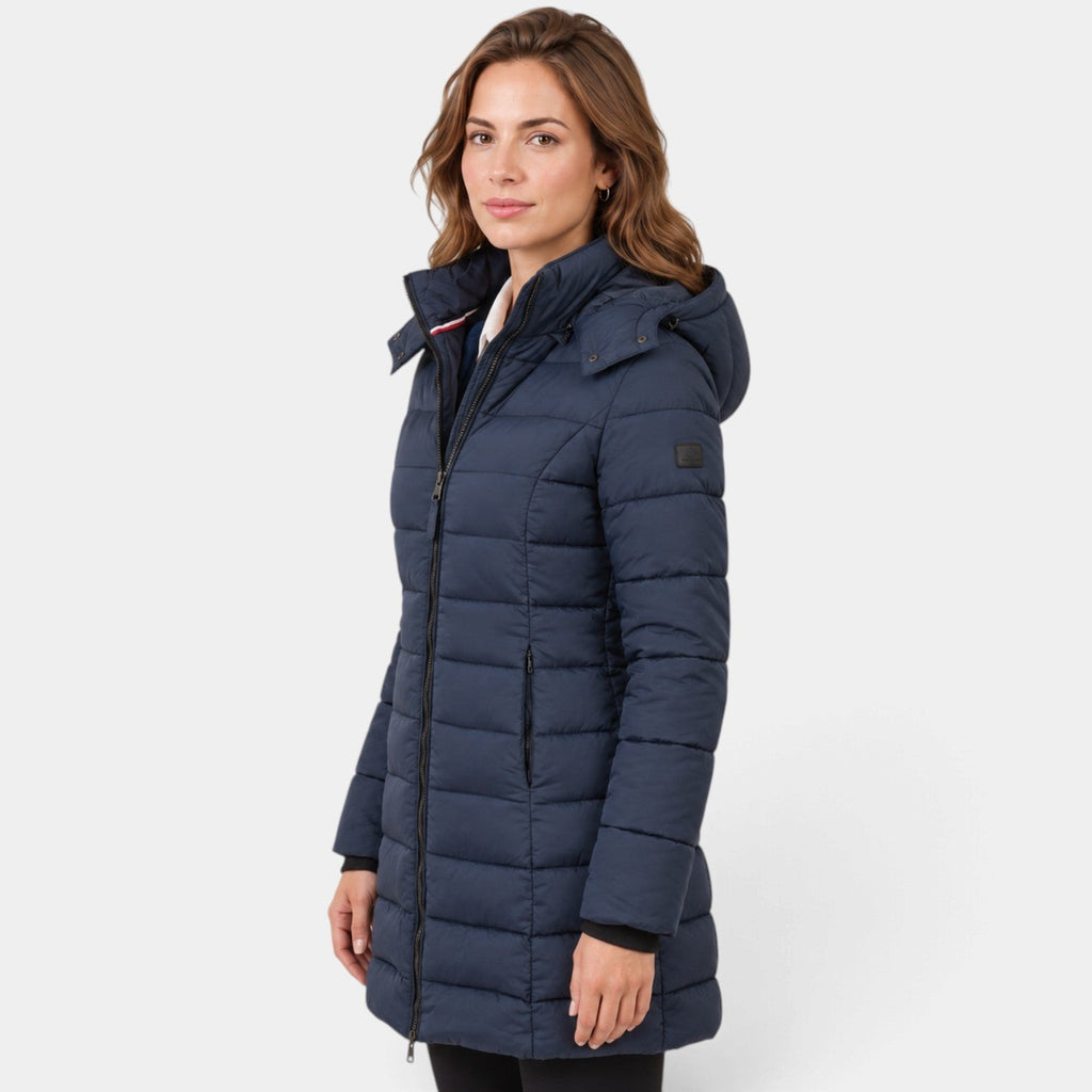 Chaqueta de Invierno Plumón con Capucha para Mujer