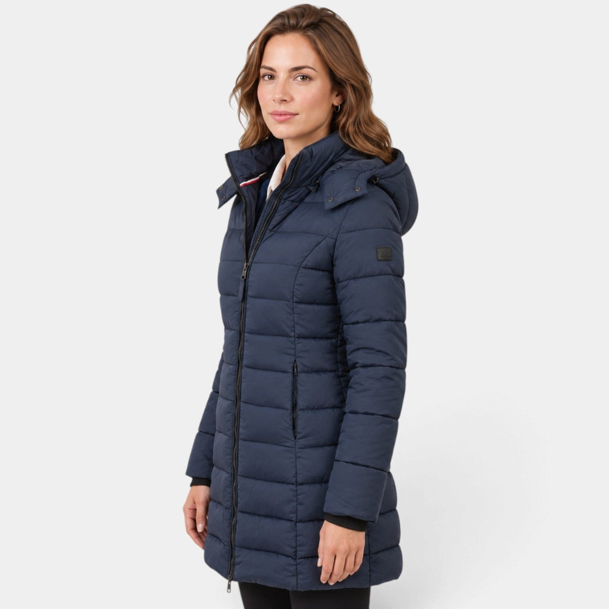 Chaqueta de Invierno Plumón con Capucha para Mujer