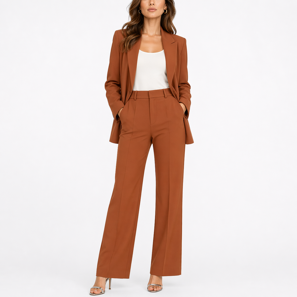 Conjunto Mujer Blazer Pantalón Recto