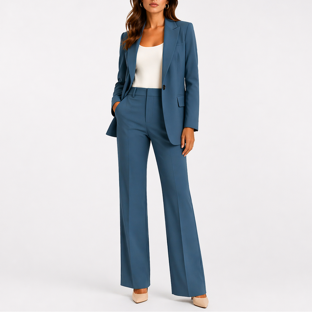Conjunto Mujer Blazer Pantalón Recto