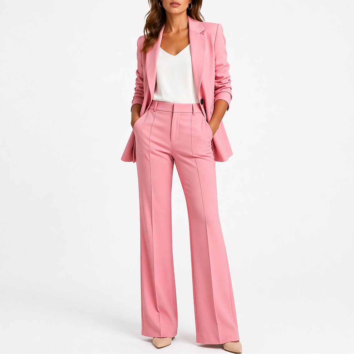 Conjunto Mujer Blazer Pantalón Recto