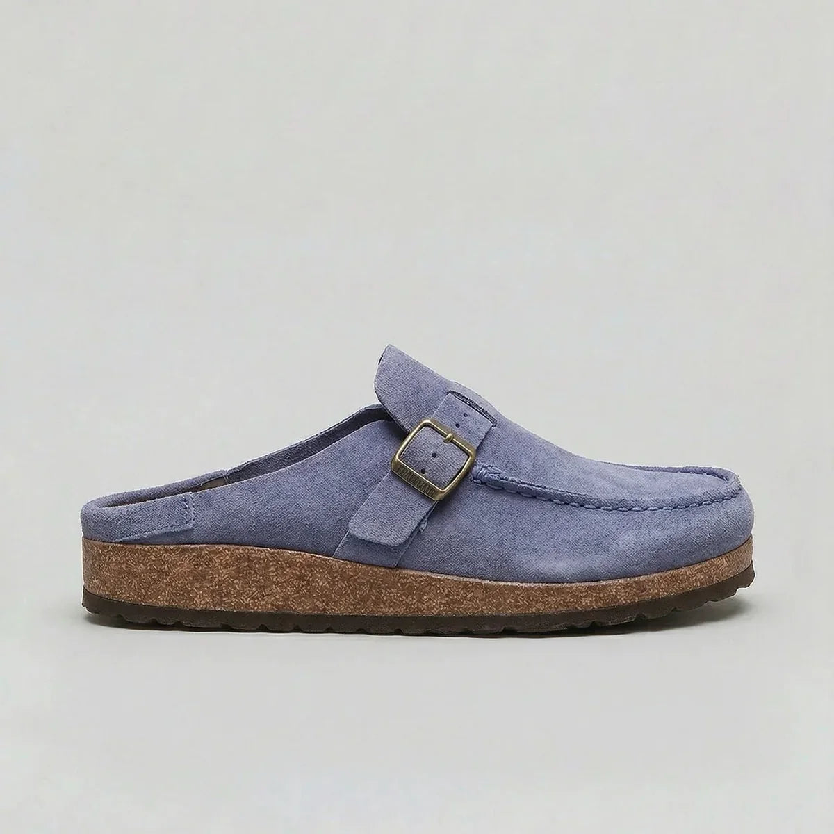 Zuecos Unisex Premium Efecto Ante – Plantilla de Corcho y Hebilla Ajustable