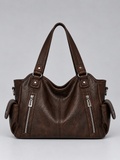Bolso Mujer Bandolera Grande Multibolsillos Estilo Vintage