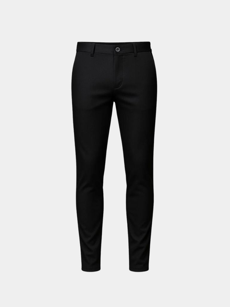 Pantalones Rectos Minimalistas de Fibra de Bambú - Cross & Crown