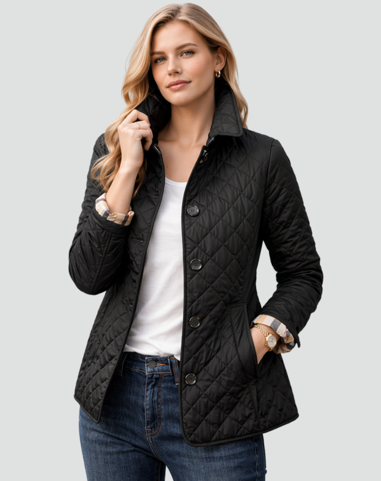 Chaqueta Acolchada Mujer con Botones - Entretiempo