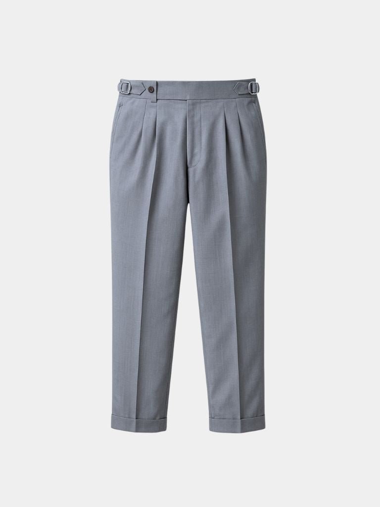 Pantalones Clásicos Genova con Tablero Lateral - Cross & Crown