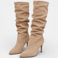 Botas de Tacón de Aguja para Mujer - Ante Elegante