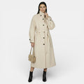 Abrigo Largo de Lana y Cashmere para Mujer