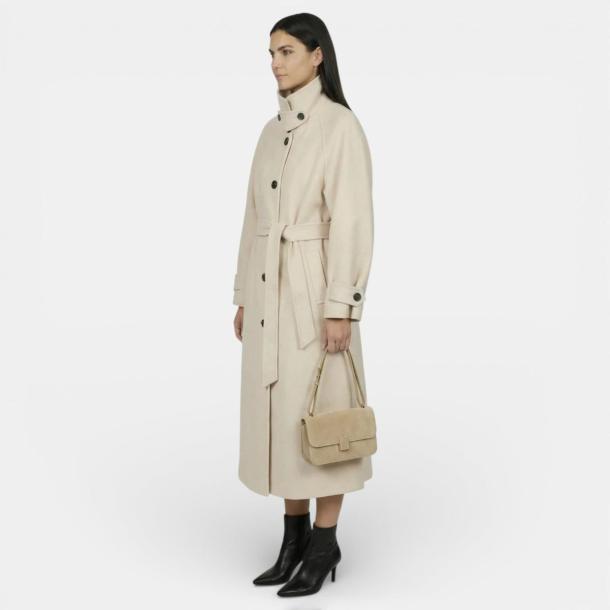 Abrigo Largo de Lana y Cashmere para Mujer