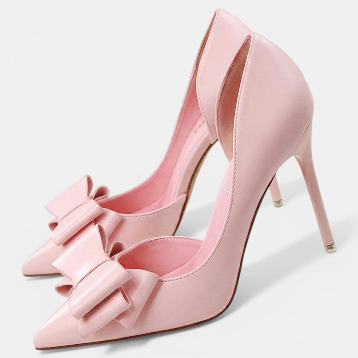 Tacones Mujer Punta Fina Abiertos Laterales
