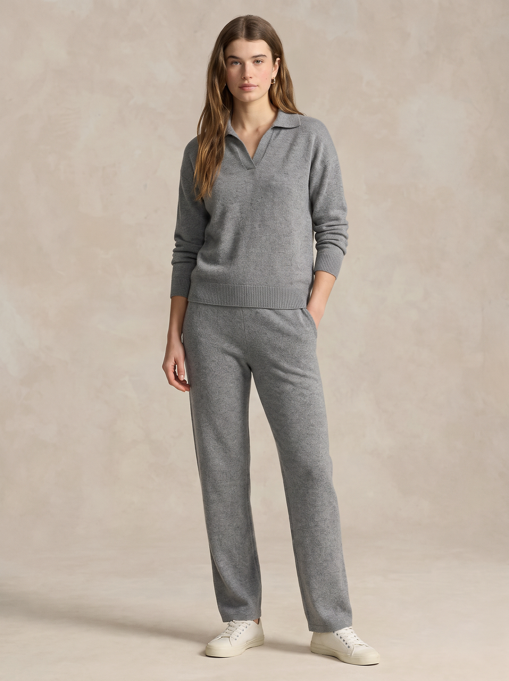 Conjunto Mujer de Punto Polo con Pantalón Harén