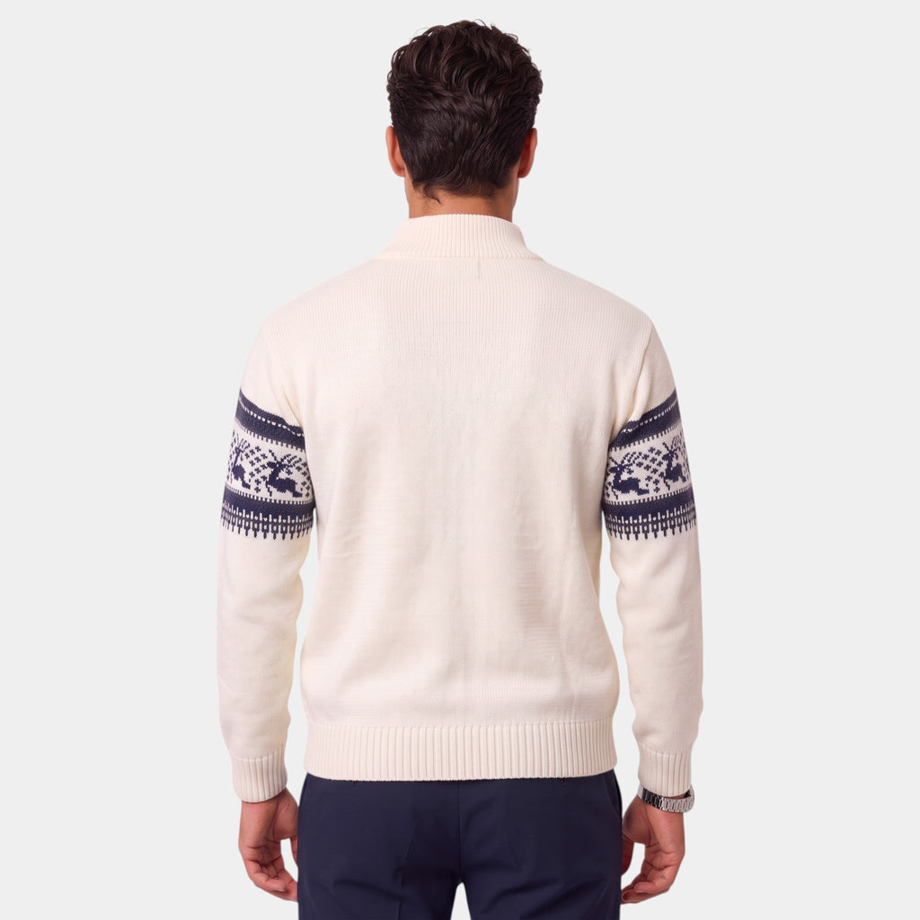 Jersey Navideño Hombre Punto Cuello Alto