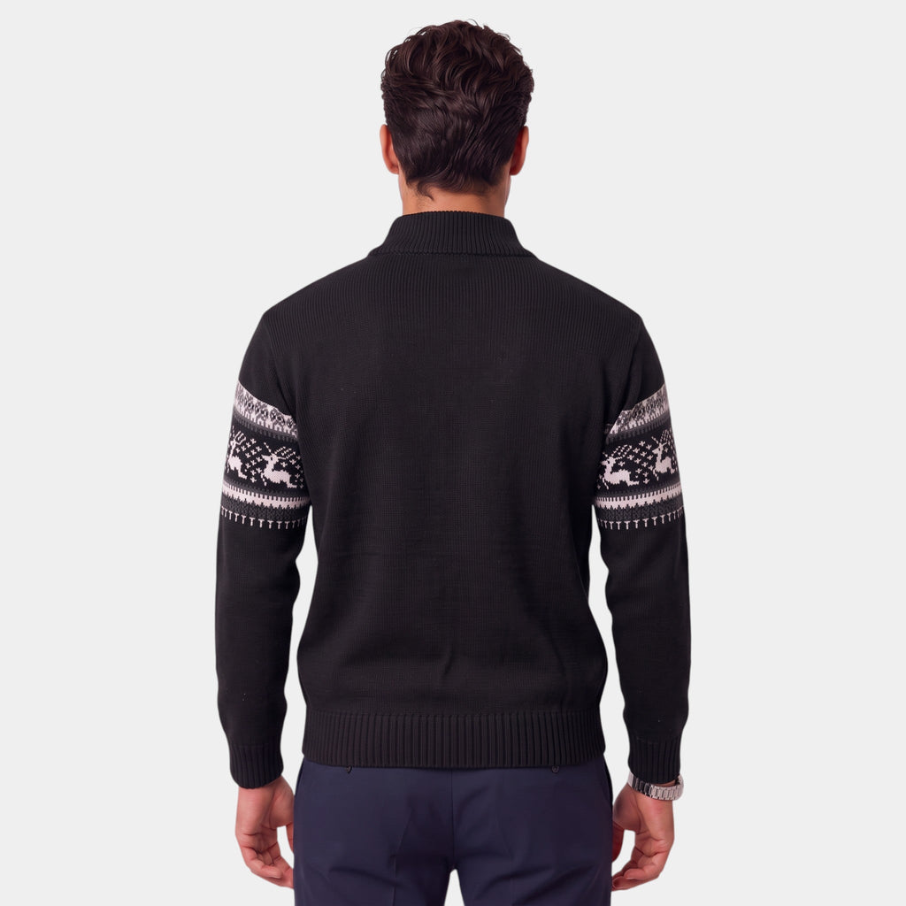 Jersey Navideño Hombre Punto Cuello Alto