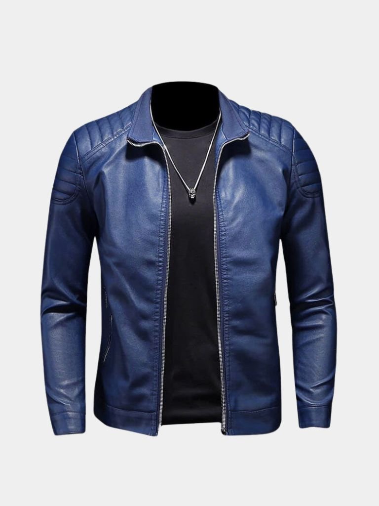 Chaqueta de Cuero Cruzado – Cruz & Corona
